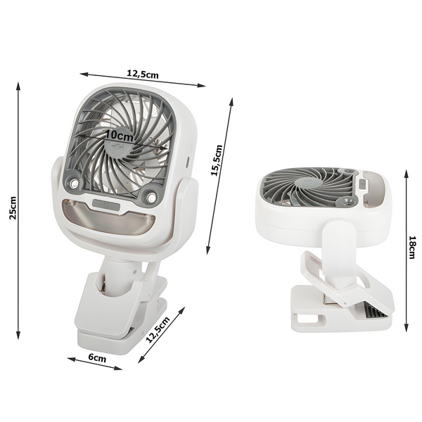 Акумуляторний Вентилятори кондиціонер Портативний Arctic COOL fan AND LY-594 на прищіпці з ємністю для води 205V6hPs фото