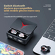 Беспроводные наушники TWS M90 Pro с зарядным кейсом павер банком вакуумные bluetooth 5.3 с RGB LED подсветкой и шумоподавлением 515 Черный 2103n5Fv фото 6