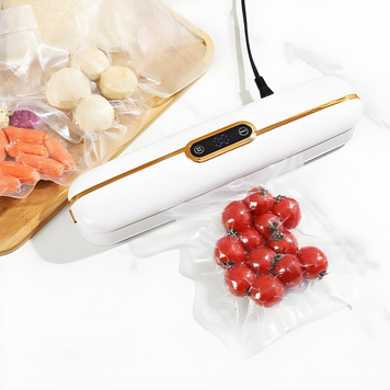 Вакуумний пакувальник "Vacuum Sealer", упаковка їжі, вакууматор для їжі два режима, вакууматор для їжі з таймером  Vs7Tg фото