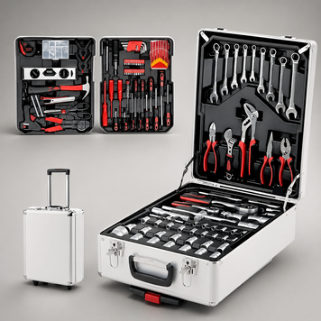 Набір інструментів у валізі 408 предметів і для дому та авто WMC TOOLS JmL55rfF фото