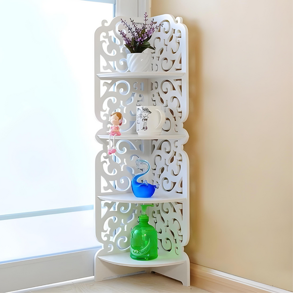 Полка стелаж пластиковая в ваную угловая (PK-04) (80cm*20cm*20cm) MD7y5f фото