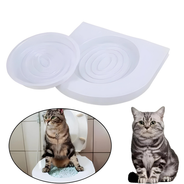 Набір для навчання кота до унітазу CitiKitty Toilet, білий karam-2bc фото