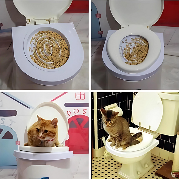 Набір для навчання кота до унітазу CitiKitty Toilet, білий karam-2bc фото