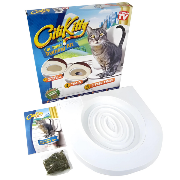 Набір для навчання кота до унітазу CitiKitty Toilet, білий karam-2bc фото