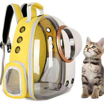 Рюкзак для перенесення тварин з ілюмінатором CosmoPet для котів та собак Clear JmL13Tf фото