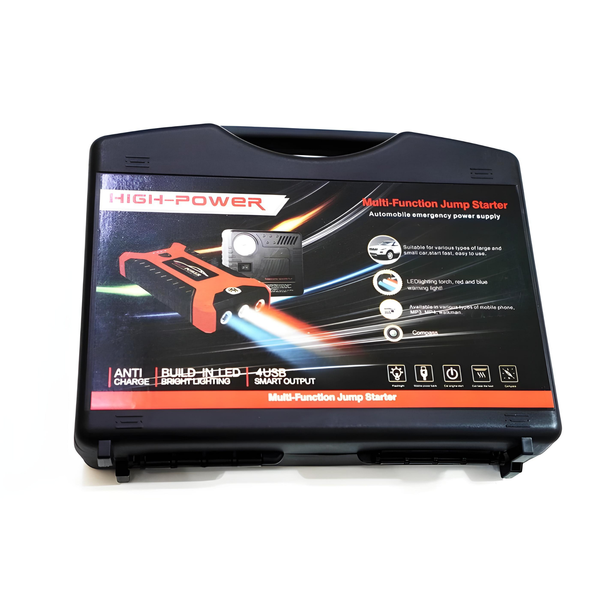Пуско-зарядний пристрій Повербанк для запуска авто JUMPSTARTER JX27 WITH PUMP 9800 mah + компрессор, ПЗУ для автомобиля PtR32Tbv фото