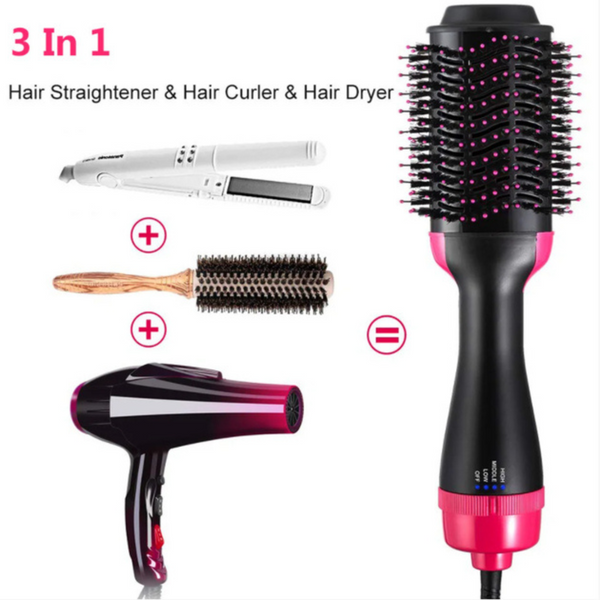 Фен-щетка расческа 3 в 1, стайлер для укладки волос One Step Hair Dryer 210RE5m5Fx фото