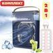 Міні кондиціонер Air Cooler Fan 4в1 зі зволожувачем повітря USB+Форма для льоду Krisstal KmG фото 1