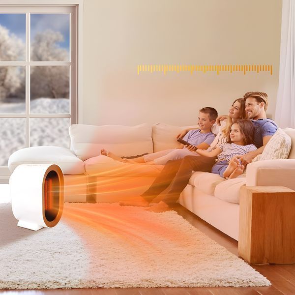 Керамический обогреватель настольный 1200W РТС тепловентилятор JmL6l5Tf фото