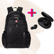 Рюкзак, швейцарський рюкзак, SwissGear 8810, рюкзак туристичний + Навушники AirDots A6SEarbuds Dt4Jn фото 1