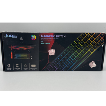 Бездротова Клавіатура JEDEL KL-166 МЕХАНІЧНА з RGB-підсвічуванням 68 keys DLt23Tlf фото