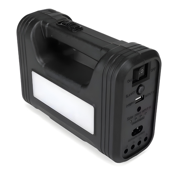 Акумуляторний ліхтар з функцією PowerBank GDHDP GD 8017-1 в комплекті з сонячною панеллю та трьома лампочками. DK-16BK фото