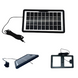 Акумуляторний ліхтар з функцією PowerBank GDHDP GD 8017-1 в комплекті з сонячною панеллю та трьома лампочками. DK-16BK фото 2