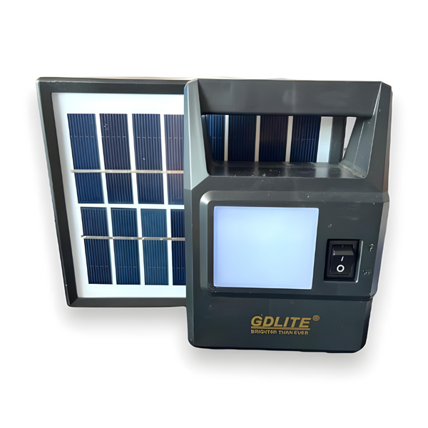 Переносная освітлювальна система GDLite GD-8030: фонар, 2 LED-лампи та сонячна панель. DK-12B5C фото