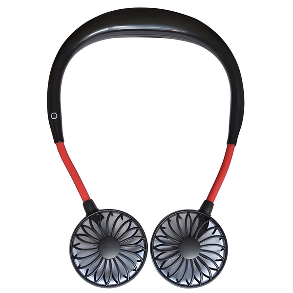 Портативний шийний вентилятор Hand Free Mini Neck Fans з USB-перезарядкою fabr-3.5  фото