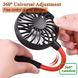 Портативний шийний вентилятор Hand Free Mini Neck Fans з USB-перезарядкою fabr-3.5  фото 2