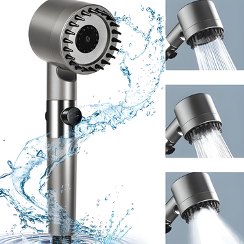 Масажна лійка для душу, 3 режими Turbocharged shower head/ Ручна насадка для душу з масажною головкою / Душова насадка 238 фото