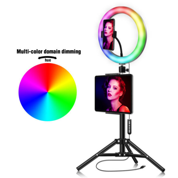 Кольцевая лампа MJ36 диаметр 36 см без штатива Кольцевая лампа RGB LED с держателем для телефона тоже самое с 36 см JmL7yf фото