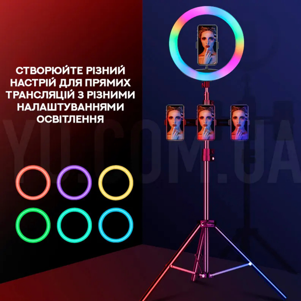 Кольцевая лампа MJ36 диаметр 36 см без штатива Кольцевая лампа RGB LED с держателем для телефона тоже самое с 36 см JmL7yf фото