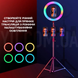 Кольцевая лампа MJ36 диаметр 36 см без штатива Кольцевая лампа RGB LED с держателем для телефона тоже самое с 36 см JmL7yf фото 5