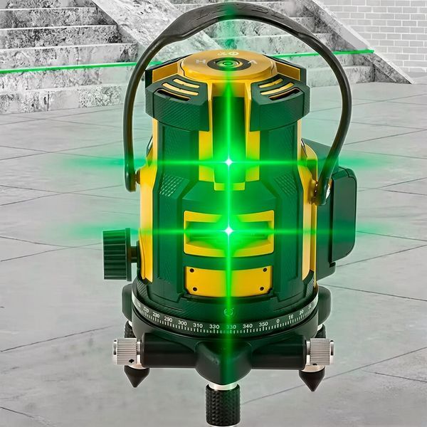 Лазерный уровень AR-0036 для точной разметки, ремонта и укладки плитки Gold+27bux фото